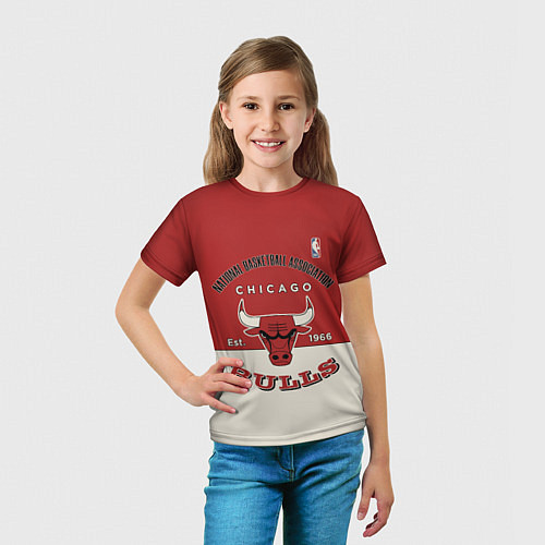 Детская футболка NBA Bulls Vintage / 3D-принт – фото 5