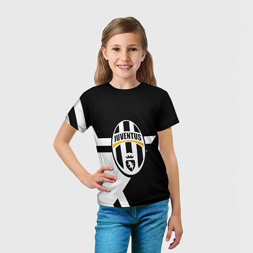 Детская футболка Ювентус звезда геометрия / 3D-принт – фото 5