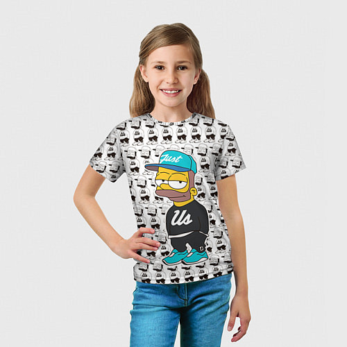 Детская футболка Bart Just Us / 3D-принт – фото 5