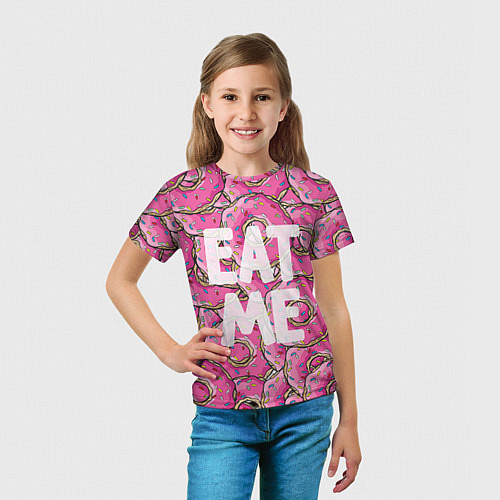 Детская футболка Eat me, Homer / 3D-принт – фото 5