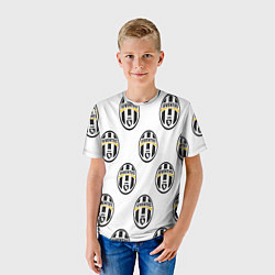 Футболка детская Juventus Pattern, цвет: 3D-принт — фото 2