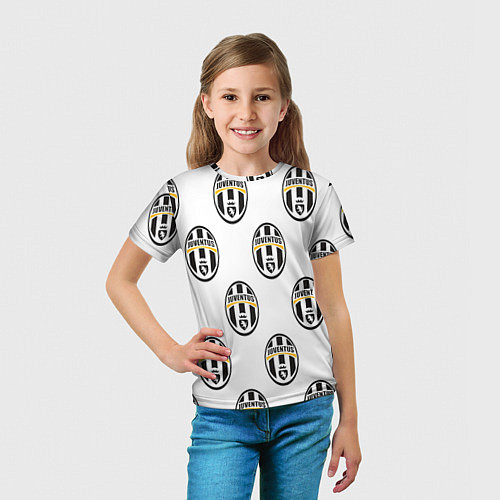 Детская футболка Juventus Pattern / 3D-принт – фото 5