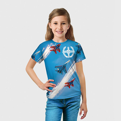 Детская футболка Самолеты ВВС / 3D-принт – фото 5