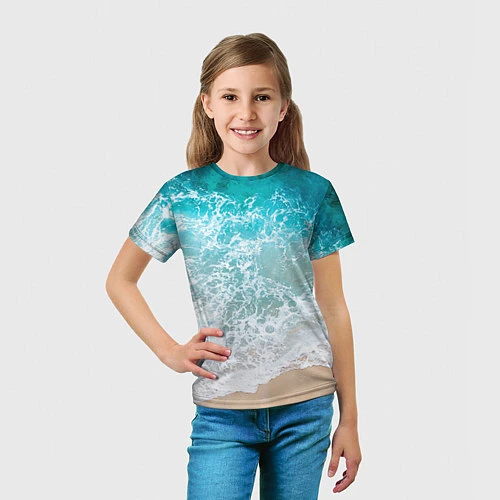 Детская футболка Берег / 3D-принт – фото 5