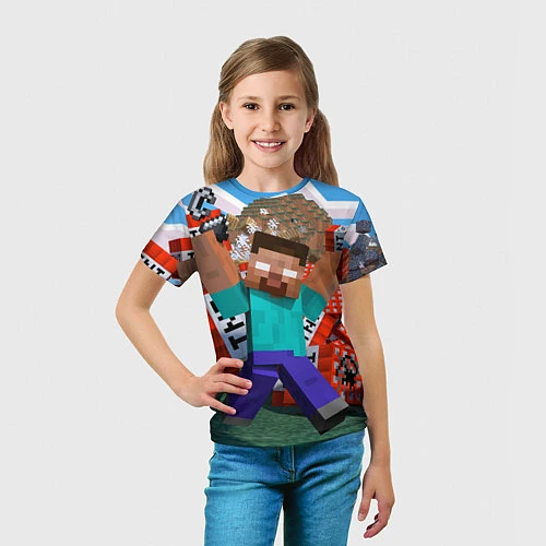 Детская футболка Minecraft Man / 3D-принт – фото 5