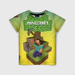Футболка детская Minecraft Tree, цвет: 3D-принт