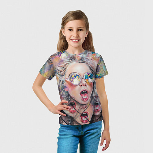Детская футболка Девушка / 3D-принт – фото 5