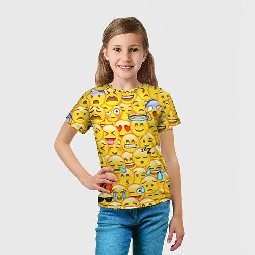 Детская футболка Emoji / 3D-принт – фото 5
