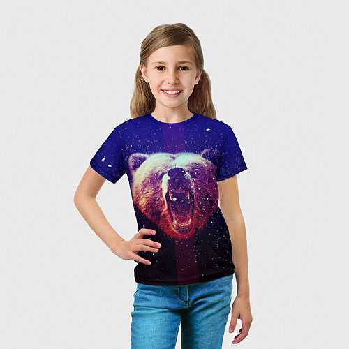 Детская футболка Roar Bear / 3D-принт – фото 5