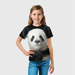 Футболка детская Взгляд пандочки, цвет: 3D-принт — фото 2