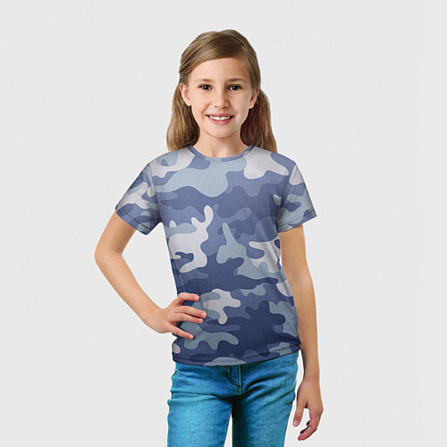 Детская футболка Камуфляж / 3D-принт – фото 5