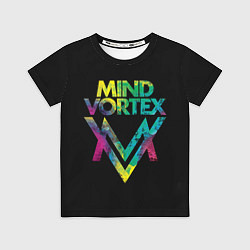 Футболка детская Mind Vortex Colour, цвет: 3D-принт