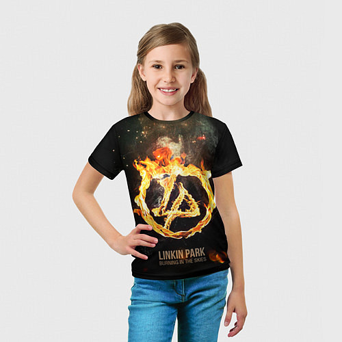 Детская футболка Linkin Park: Burning the skies / 3D-принт – фото 5