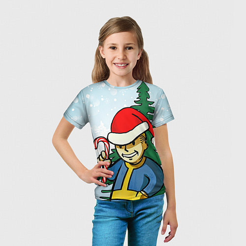 Детская футболка Fallout Christmas / 3D-принт – фото 5