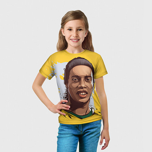 Детская футболка Ronaldinho Art / 3D-принт – фото 5