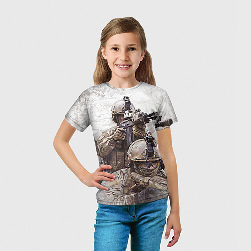 Детская футболка ФСБ Альфа / 3D-принт – фото 5