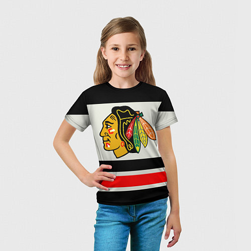 Детская футболка Chicago Blackhawks / 3D-принт – фото 5
