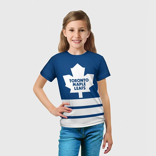 Детская футболка Toronto Maple Leafs / 3D-принт – фото 5