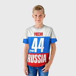 Футболка детская Russia: from 44, цвет: 3D-принт — фото 2