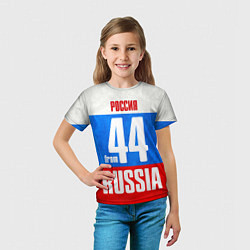 Футболка детская Russia: from 44, цвет: 3D-принт — фото 2