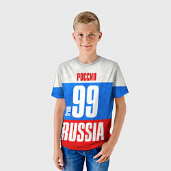 Футболка детская Russia: from 99, цвет: 3D-принт — фото 2