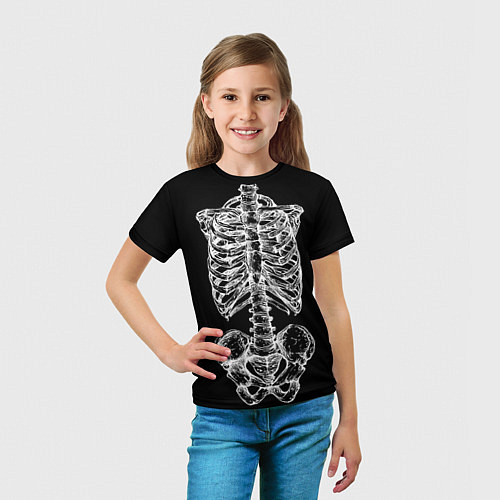 Детская футболка Скелет / 3D-принт – фото 5
