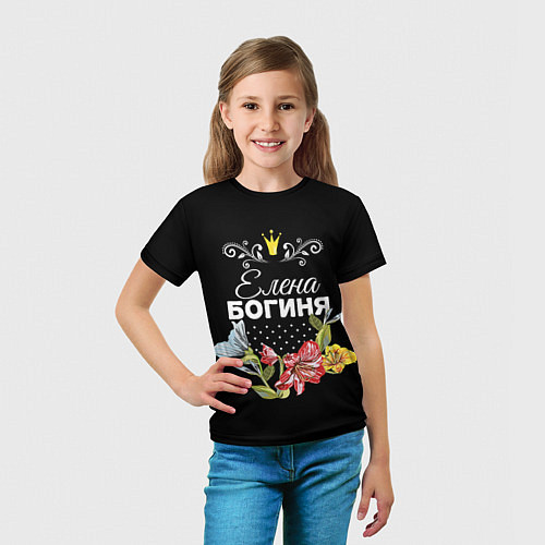 Детская футболка Богиня Елена / 3D-принт – фото 5
