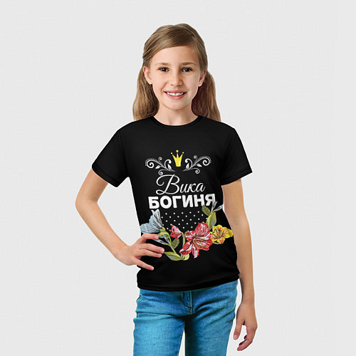 Детская футболка Богиня Вика / 3D-принт – фото 5