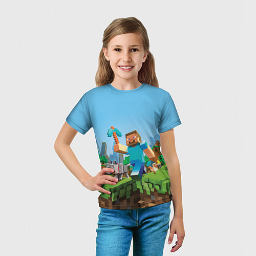 Детская футболка Minecraft Summer / 3D-принт – фото 5
