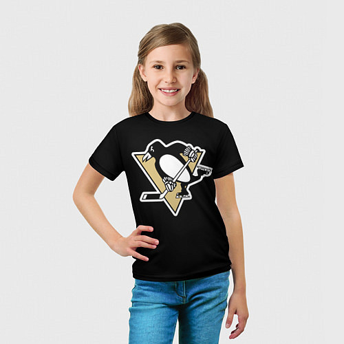 Детская футболка Pittsburgh Penguins: Crosby / 3D-принт – фото 5