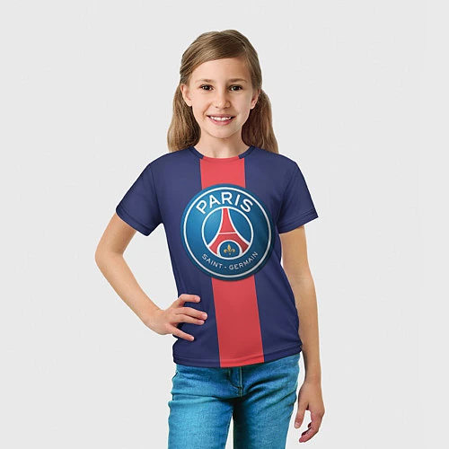 Детская футболка Paris Saint-German / 3D-принт – фото 5