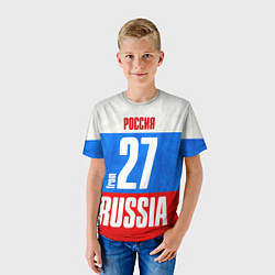 Футболка детская Russia: from 27, цвет: 3D-принт — фото 2