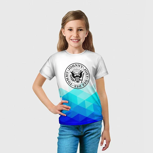 Детская футболка Ramones Geomerty / 3D-принт – фото 5