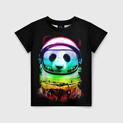 Футболка детская Панда космонавт, цвет: 3D-принт