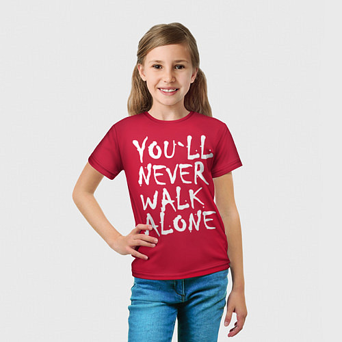 Детская футболка You'll never walk alone / 3D-принт – фото 5
