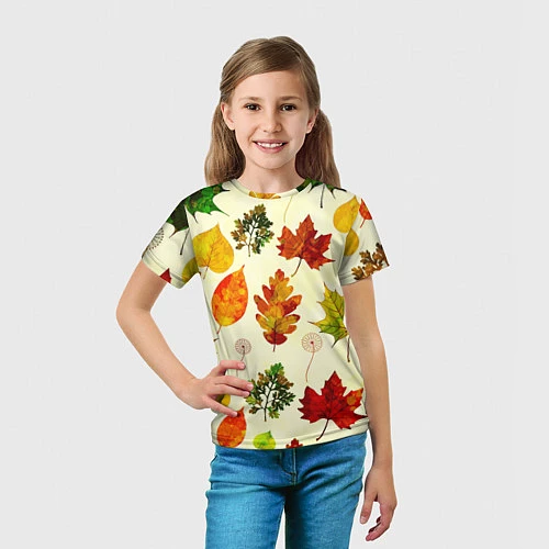 Детская футболка Осень / 3D-принт – фото 5