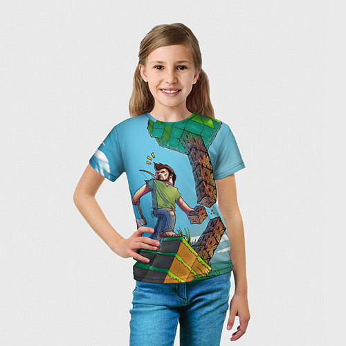 Детская футболка Minecraft Woodcutter / 3D-принт – фото 5