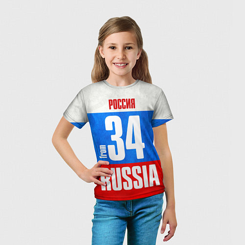 Детская футболка Russia: from 34 / 3D-принт – фото 5