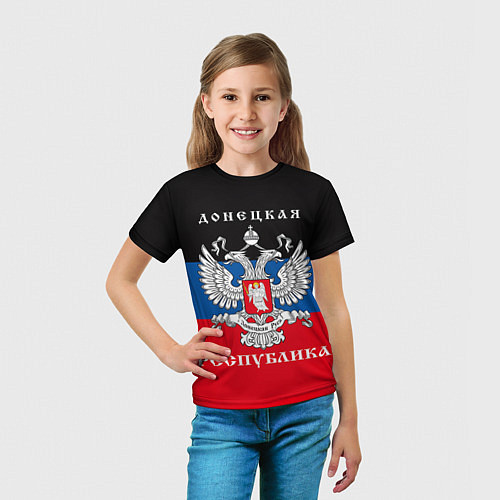 Детская футболка Донецкая народная республика / 3D-принт – фото 5