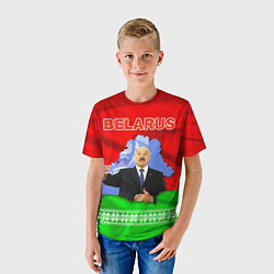Футболка детская Беларусь - Александр Лукашенко, цвет: 3D-принт — фото 2