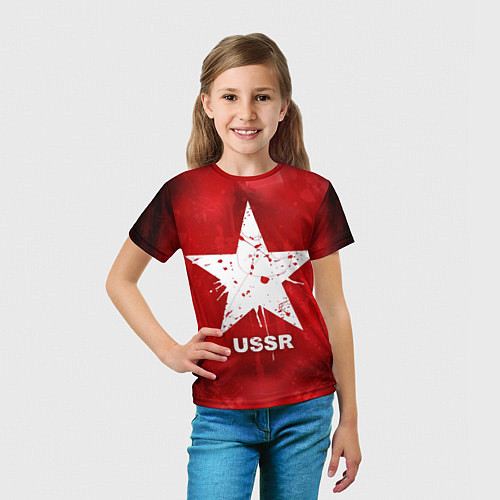 Детская футболка USSR Star / 3D-принт – фото 5