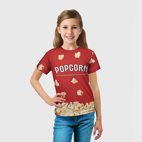 Детская футболка Popcorn / 3D-принт – фото 5