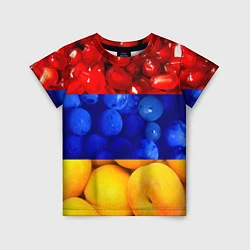 Футболка детская Флаг Армении, цвет: 3D-принт