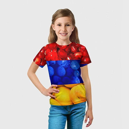 Детская футболка Флаг Армении / 3D-принт – фото 5