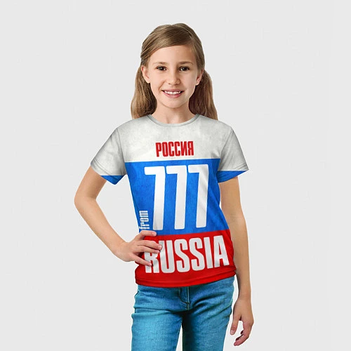 Детская футболка Russia: from 777 / 3D-принт – фото 5