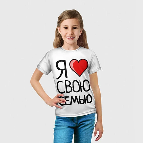Детская футболка Family Look / 3D-принт – фото 5