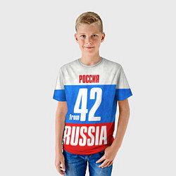 Футболка детская Russia: from 42, цвет: 3D-принт — фото 2