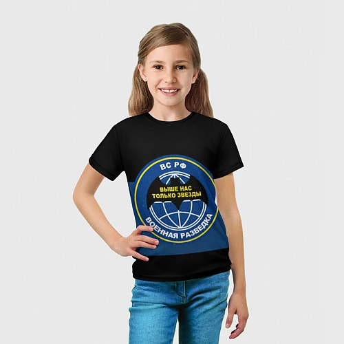 Детская футболка ВС РФ: Военная разведка / 3D-принт – фото 5
