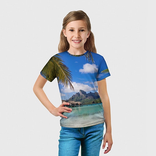 Детская футболка Бора-Бора / 3D-принт – фото 5