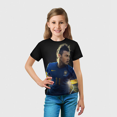 Детская футболка Neymar: Brasil Team / 3D-принт – фото 5